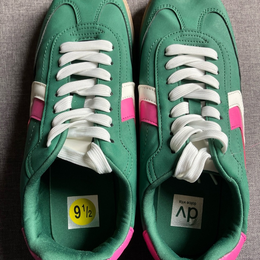 Dolce Vita Green and Pink Athletic Shoes